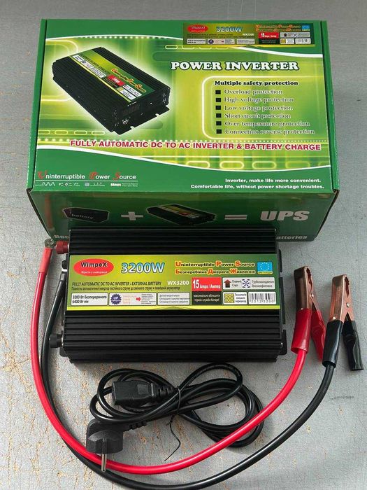 Мультигібридний Інвертор з функцією зарядки Перетворювач 12-220 Инверт