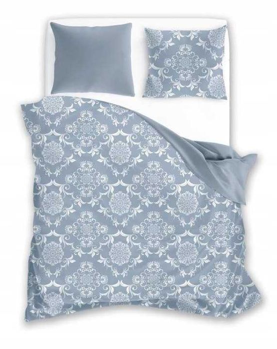 Komplet pościeli 200cm x 220 100% bawełna szary