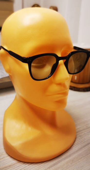 Stylowe okulary zerówki z zielonym filtrem, na każdą porę roku, unisex