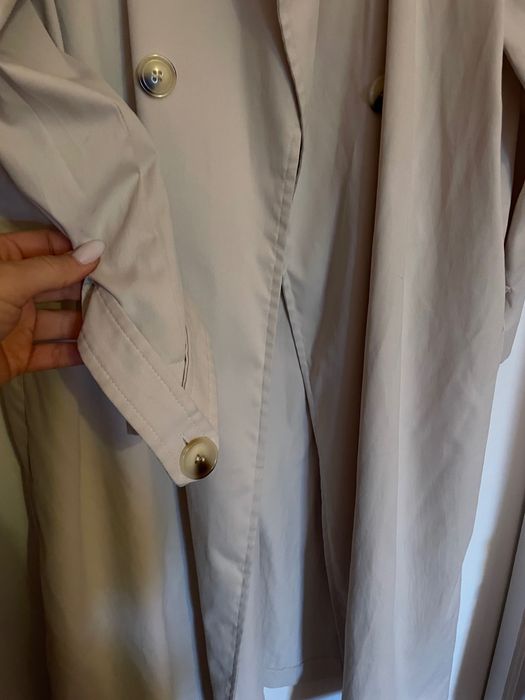 Gabardine/Trench coat XL - creme/bege