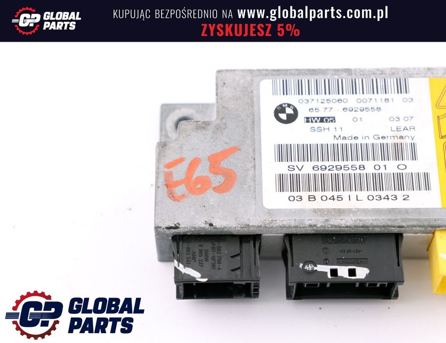 BMW E65 E66 Moduł Sensor Poduszek Airbag