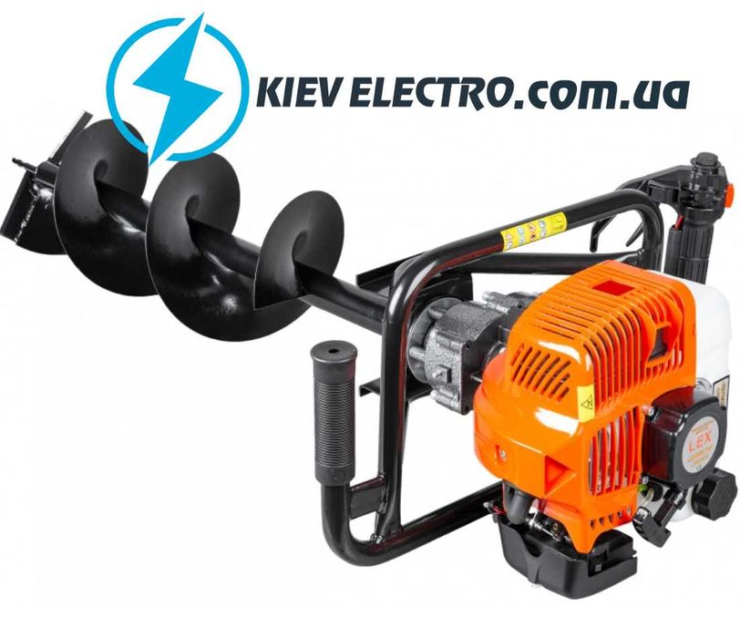 Мотобур LEX LXGD670 3 шнека, 10/20/30 см (6,7л.с/52куб)ЗЕМЛЕБУР Польша