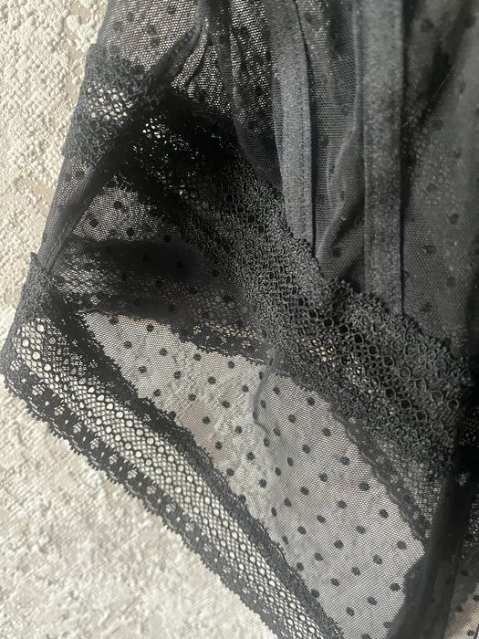 Комбидресс гепюровый черного цвета