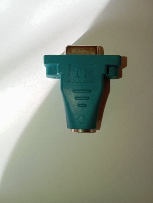 Przejściówka vintage, adapter, wtyk VGA żeński do DIN-6pin damski