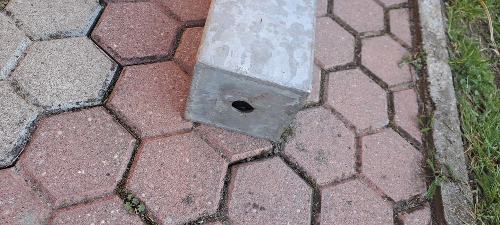 Słup 10x10x190 cm ocynk