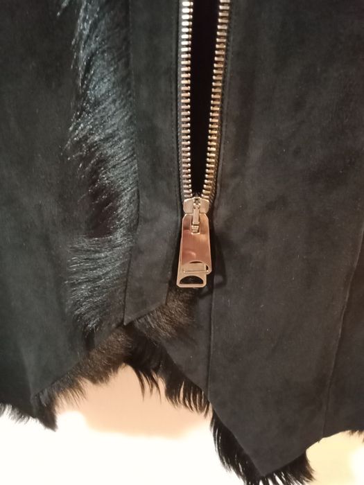 Дублянка з натурального хутра  на блискавці