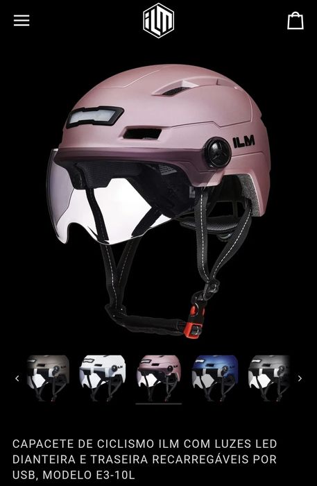 Capacete ilm led