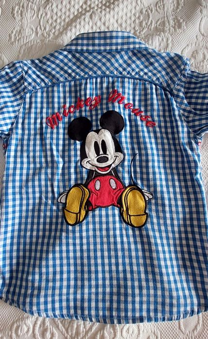 Conjunto- 18 meses - Casaco da Benetton e camisa Mickey