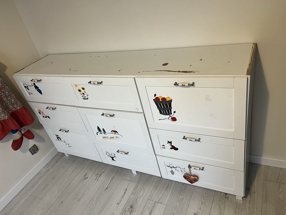 Komoda dziecięca biała