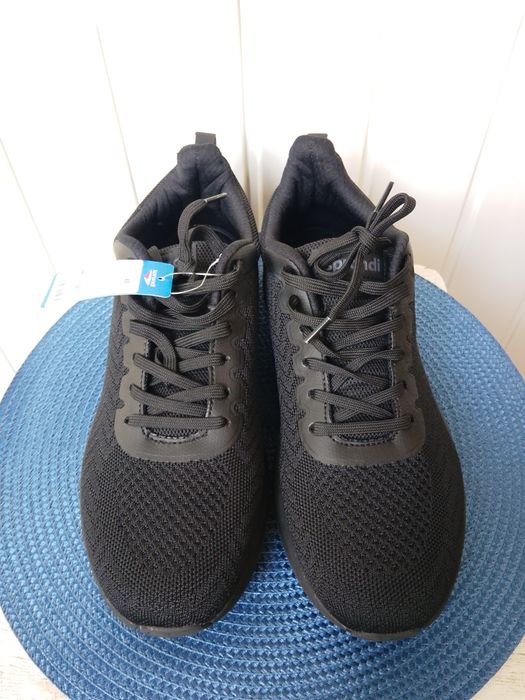 Чоловічі чорні кросівки Sprandi, р45, 28,5см, текстиль, весна-літо