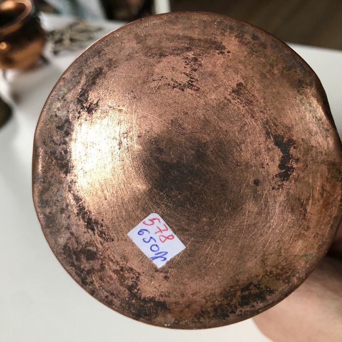 Кашпо мідь вінтаж відерце