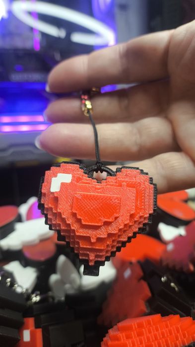 Breloki walentynkowe 3D Minecraft | 14 lutego | Prezent na Walentynki