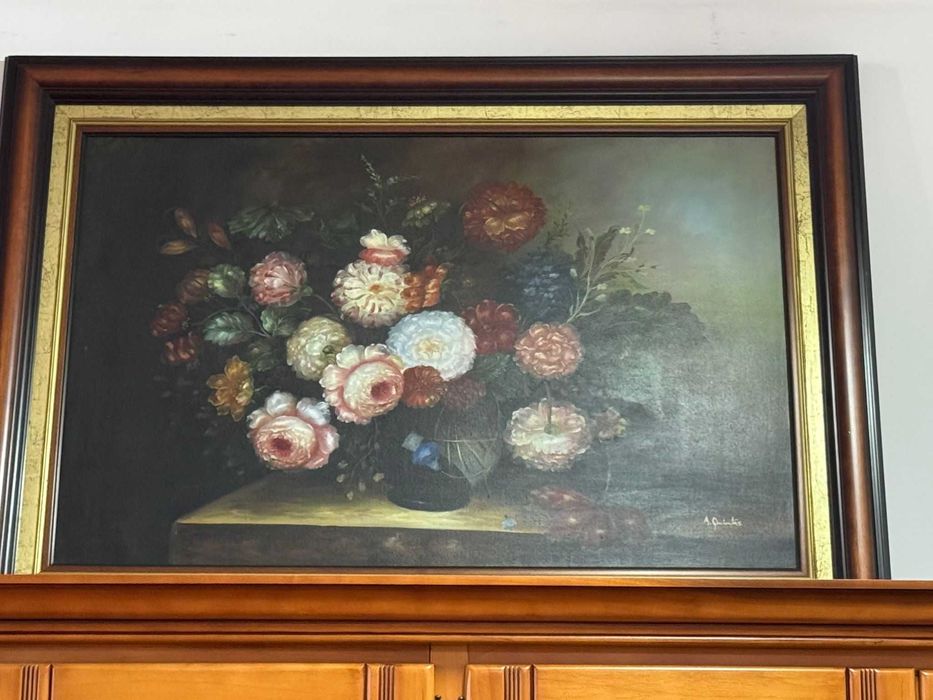 quadro grande de flores