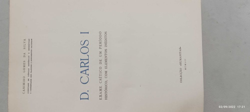 Livro PA-4 - Casimiro Gomes Da Silva - D. Carlos 1