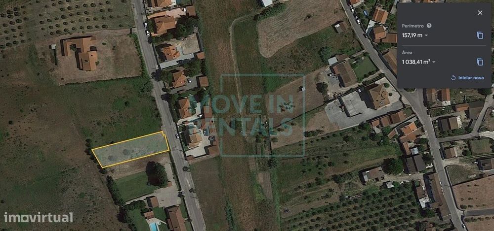 Terreno urbanizado com 1.010 m² na Ereira, Cartaxo