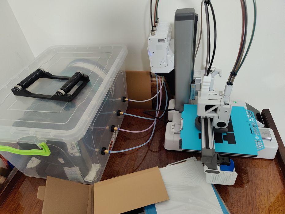 Bambu lab A1 mini + ams BMCU 370C + ящик +CryoGrip