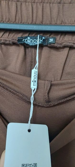 Spodnie minouu brązowe