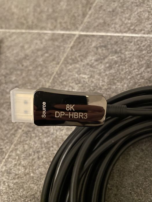 Cabo fibra 8k (NOVO) 15 metros