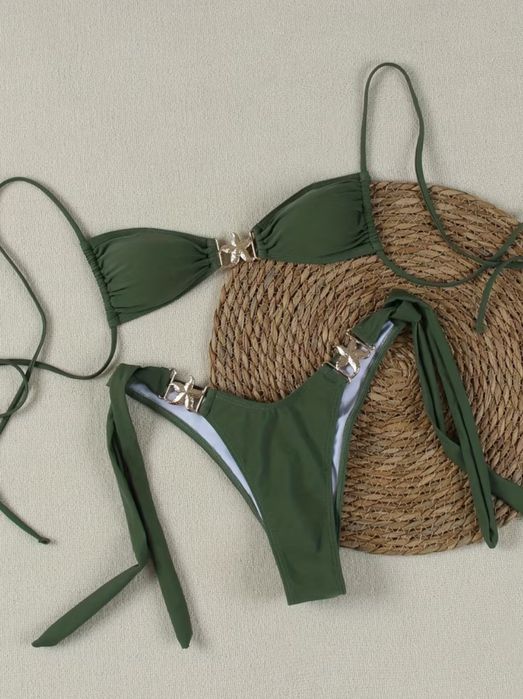 Купальник оливковий L