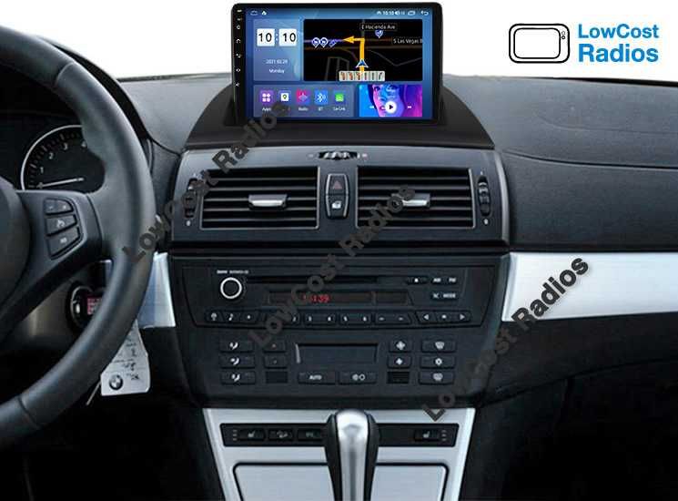 Auto Rádio ANDROID - BMW X3 [E83] (2004 a 2010) | 9'' GPS BT USB WIFI | CARPLAY • ANDROID AUTO