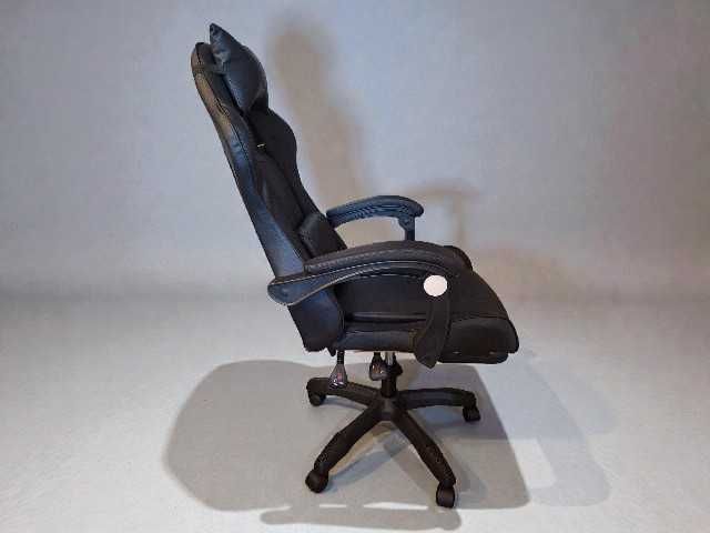 Fotel Gamingowy Obrotowy Podnóżek Krzesło Biurowe