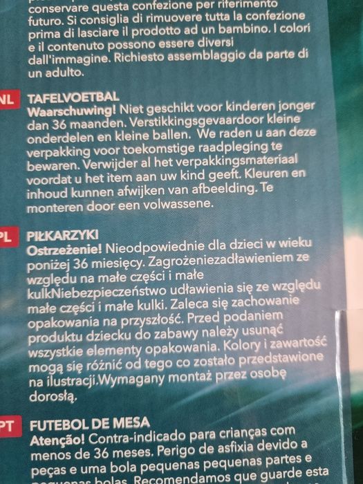 Table football nowe piłkarzyki
