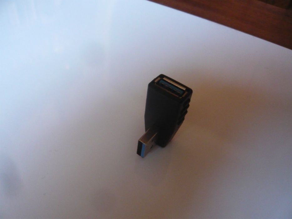 Adaptadores USB 3.0 macho para USB fêmea 90º