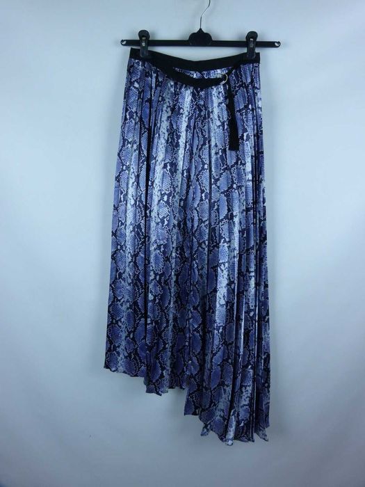 Topshop kopertowa plisowana satynowa spódnica / XXS