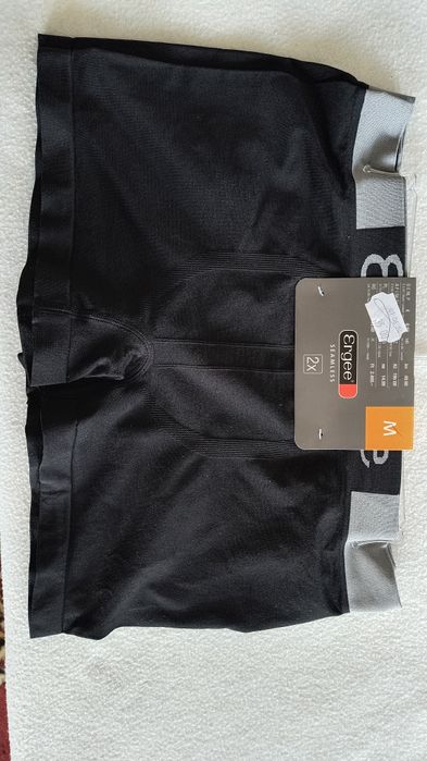 Dwupak - męska sportowa bielizna / czarne męskie bokserki rozm. M Ergee