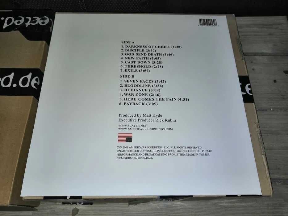 Slayer God Hates Us All LP czarny winyl