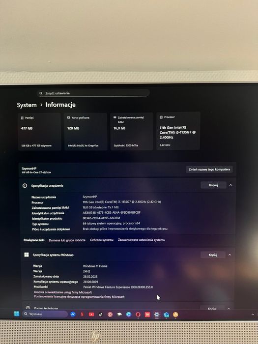 Komputer HP stan jak nowy