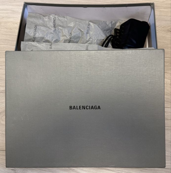Balenciaga bulldozer leather boots