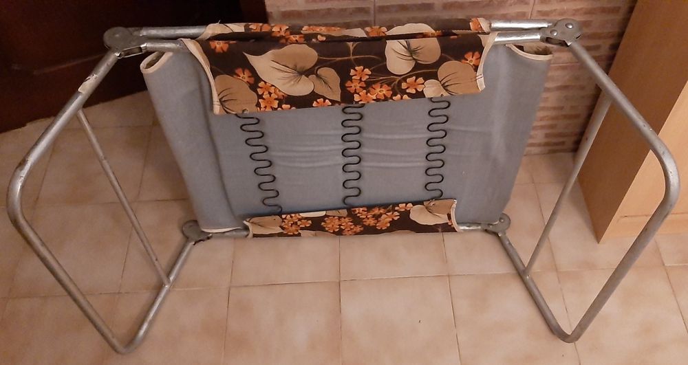 Espriguicadeira de pano anos 80