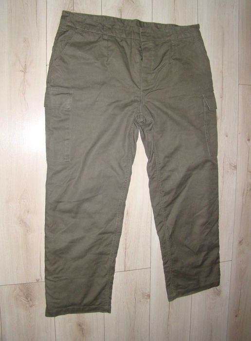 Nowe bez metki ocieplane męskie bojówki pas 110 cm XXXL