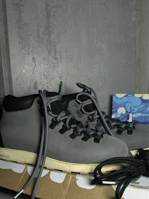 Черевики Native Fitzsimmons сірі на флісі