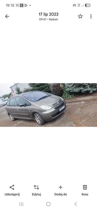 Citroën Xsara Picasso 2008 – Diesel  uszkodzony silnik