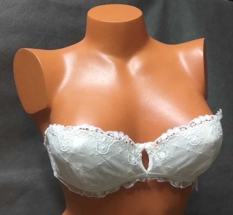 55% TANIEJ ekskluzywny biustonosz marki Valisere model Gracieuse WDP odpinane ramiączka rozmiar 80B