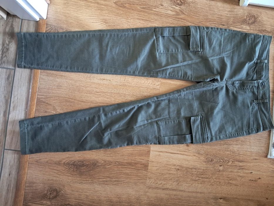 Cazedonia spodnie bojówki M zieleń