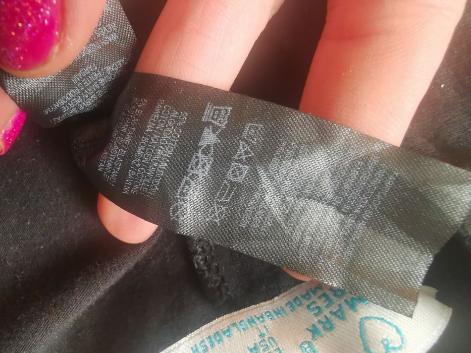 Legginsy bawełniane z szerokim pasem wysokim stanem r 38/40