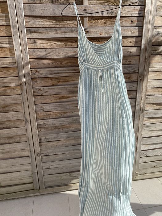 Vestido comprido azul