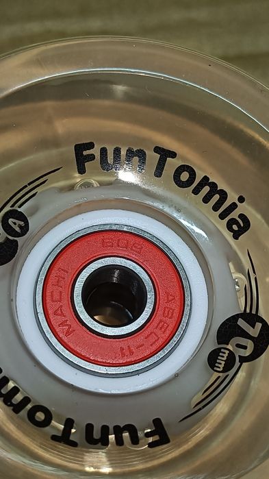 FunTomia 2szt.LED skateboardowe kółka Big Wheels 70x51mm80A