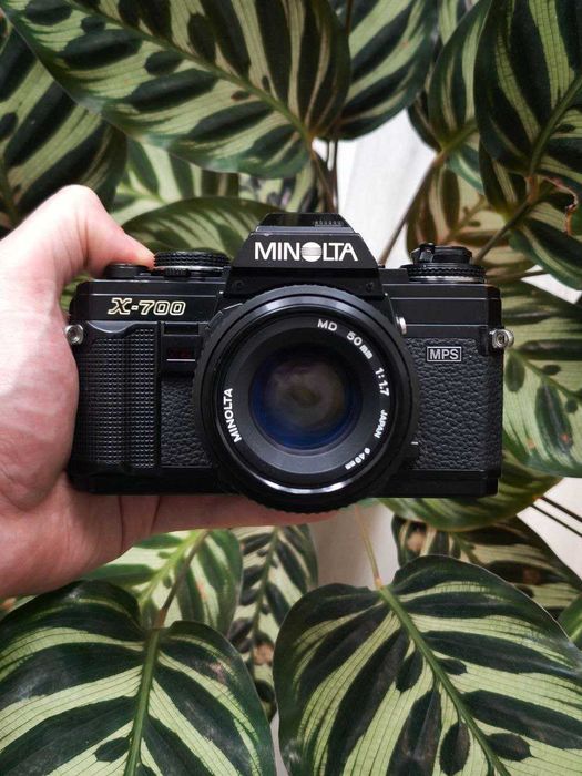 Minolta X-700 з об'єктивом MD 50mm f/1.7 — флагман плівкової ери