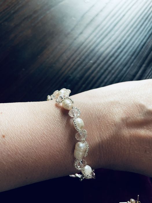 Komplet biżuterii perełki naturalne. NOWY.