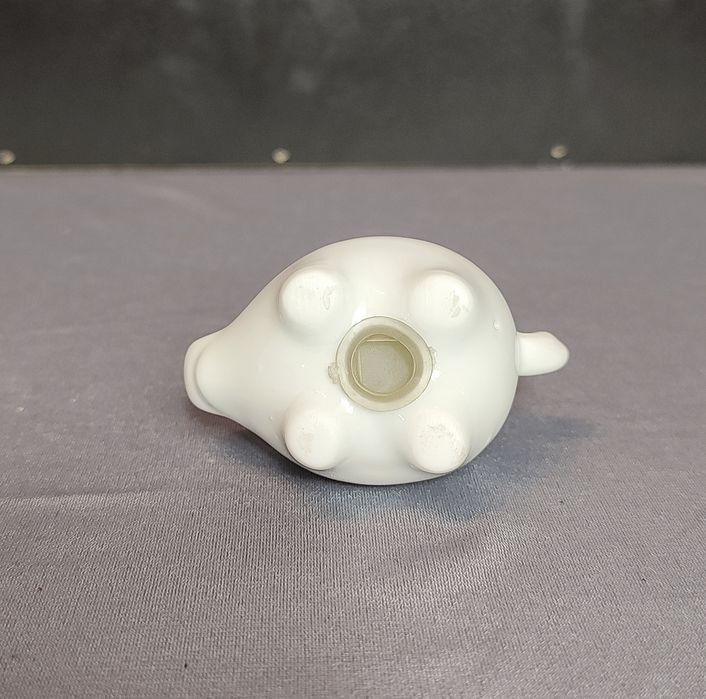 Solniczka świnka ceramiczna biała mini