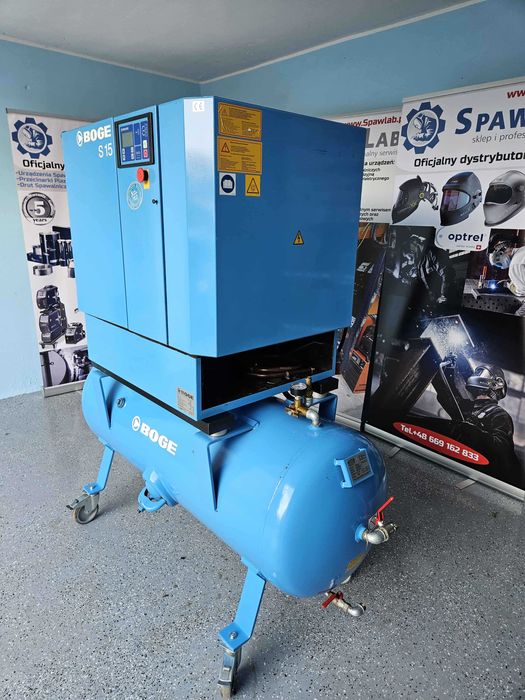 Sprężarka powietrza Boge S 15 350L/ Kompresor 11kW 8Bar 10Bar NoweFilt
