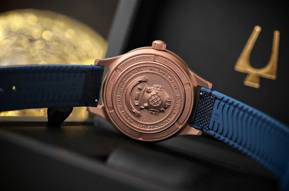 BULOVA Special Edition MIL-SHIPS Bronze 98A325 Koperta z brązu, szafir