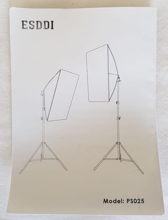 Luzes Studio- 2x ESDDI 800W Photography Softbox Lighting Kit 20"X28"