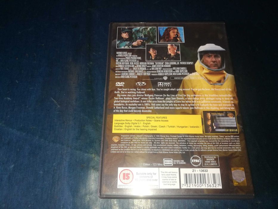 OUTBREAK DVD legendagem Inglês