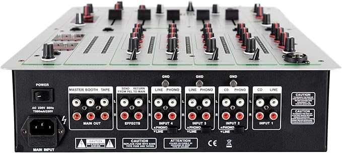 DJM-500 5-kanałowy mikser DJ – Auto BPM Counter i 2 tryby cue