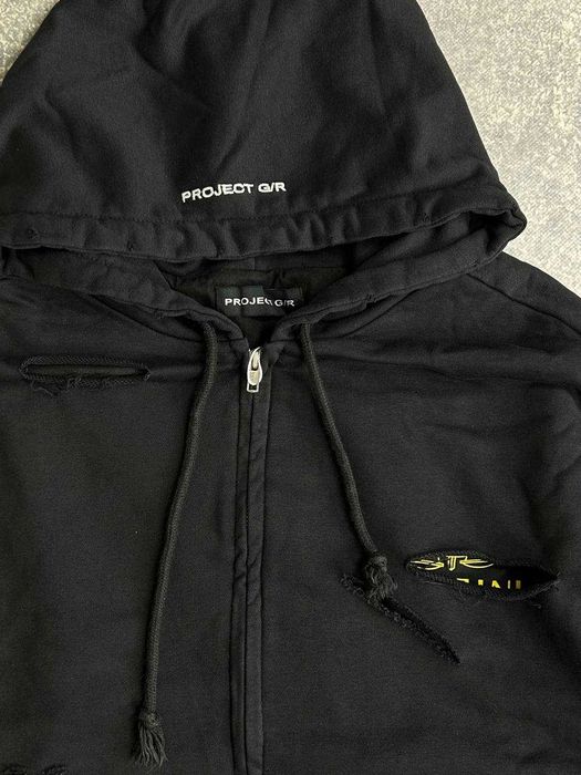Бомбер Project G/R кофта худи черный худі чорна bomber ИНТЕРПОЛ L S M